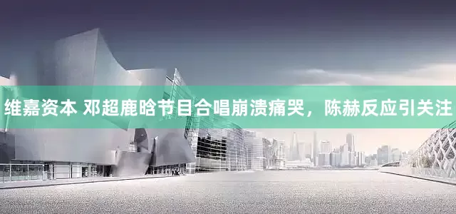 维嘉资本 邓超鹿晗节目合唱崩溃痛哭，陈赫反应引关注