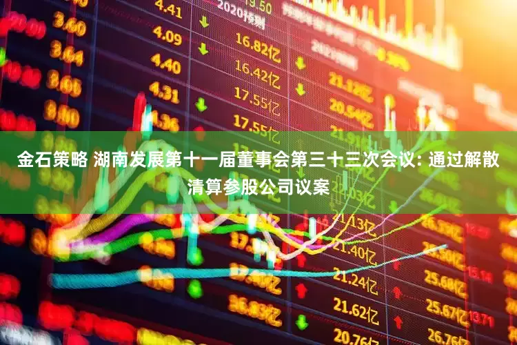金石策略 湖南发展第十一届董事会第三十三次会议: 通过解散清算参股公司议案